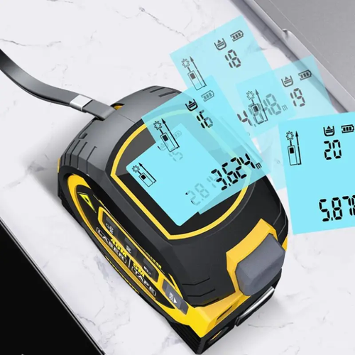 1pc Laser Tape Measure 3 In1Digital Tape MeasureHighPrecision Laser RangefinderSteelTape Measure