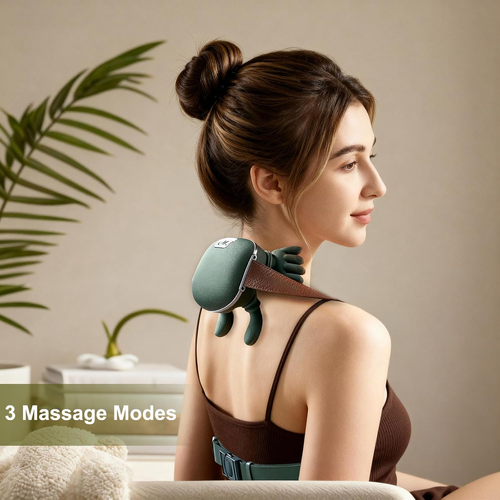 Neck Massager,Massage Neck,Real Hands Massager,Portable Neck and Back Massager,Tissue Shiatsu Electric Massage for Neck and Back Pain Relief