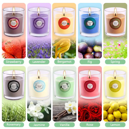 20pcs Colorful Glass Candles, Drip-Free, Scented, Even Burn - Handmade Soy Wax for Home, Church, Romantic Nights, Weddings, Parties, Seasonal Celebrations, Emergency Use & Decor - Ideal for Christmas, Halloween, Easter, Thanksgiving, Valentine's Day, Mother's Day, Teacher's Day, Memorial Day, Hanukkah, Independence Day