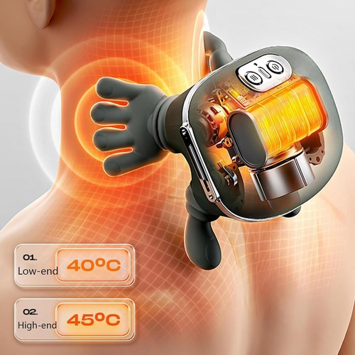 Neck Massager,Massage Neck,Real Hands Massager,Portable Neck and Back Massager,Tissue Shiatsu Electric Massage for Neck and Back Pain Relief
