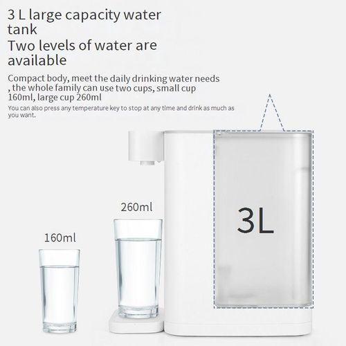 The two-in-one tea-making and drinking machine can automatically produce tea water.