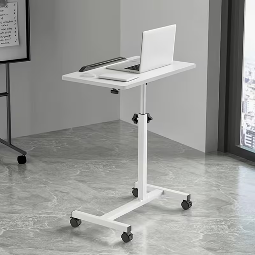 Adjustable Overbed Table with Wheels