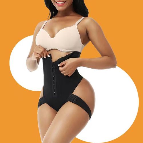 2-in-1 Tummy Control Butt Lifter Booty Shapewear Cuff Tummy Trainer High Waist Body Shaper Plus Size S to 6XL