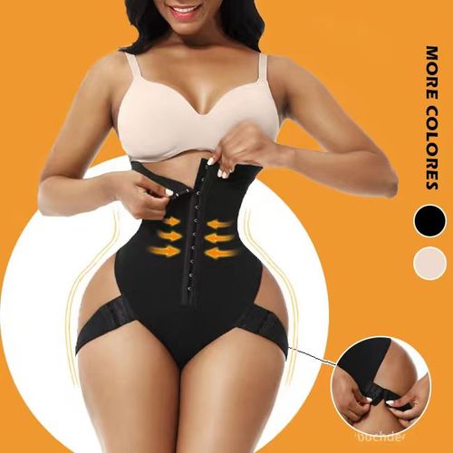 2-in-1 Tummy Control Butt Lifter Booty Shapewear Cuff Tummy Trainer High Waist Body Shaper Plus Size S to 6XL
