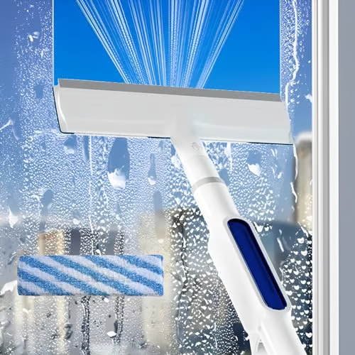 🔥 Squeegee for Window Cleaning with SprayTwo towels
