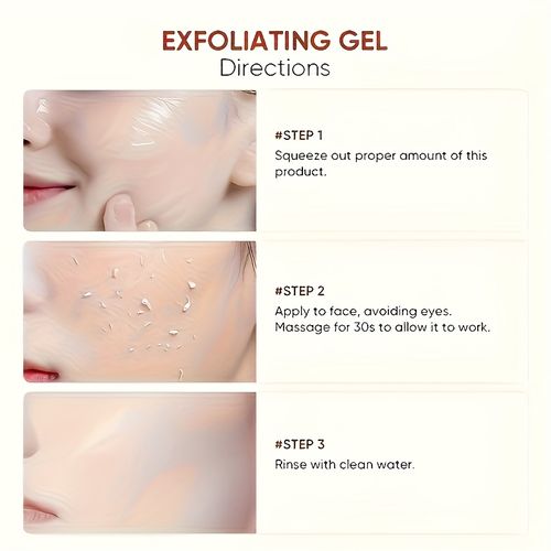 *2pcs Cherry Blossom Exfoliating Gel, Suitable for Adults of All Genders, Low Sensitivity Facial Cleanser, Contains Glycerin, Suitable for All Skin Types, Oil-Free And Non-Comedogenic | Gentle Cleansing | Suitable for Both Men And Women