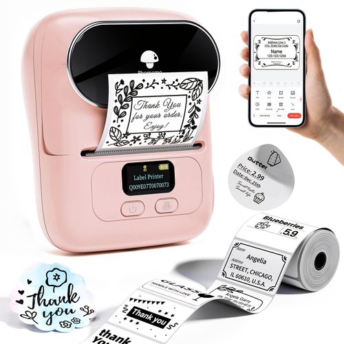 Phomemo M220 Commercial Label Printer - Mini Handheld Thermal Printer for Clothing Price Labeling Machine