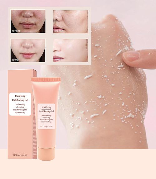 *2pcs Cherry Blossom Exfoliating Gel, Suitable for Adults of All Genders, Low Sensitivity Facial Cleanser, Contains Glycerin, Suitable for All Skin Types, Oil-Free And Non-Comedogenic | Gentle Cleansing | Suitable for Both Men And Women