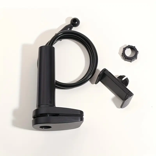 1pc Adjustable Flexible Arm Phone Holder with 360° Rotation & Secure Grip - Ergonomic Bed Mount for Hands-Free Viewing, Stable Flexible Clamp for Smartphones, Tablets, E-Readers - Ideal for Bed, Desk, Car Use, Bedside Accessory, Sleek Metallic Finish, Robust Clamp Design