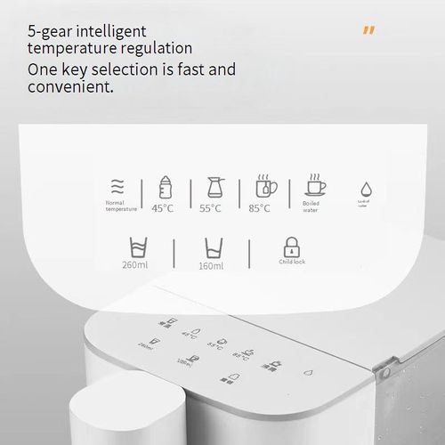 The two-in-one tea-making and drinking machine can automatically produce tea water.