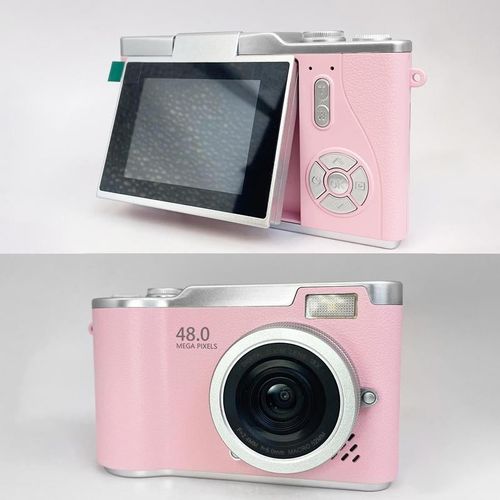 128G memory card+New 4K Foldable Screen Student Camera