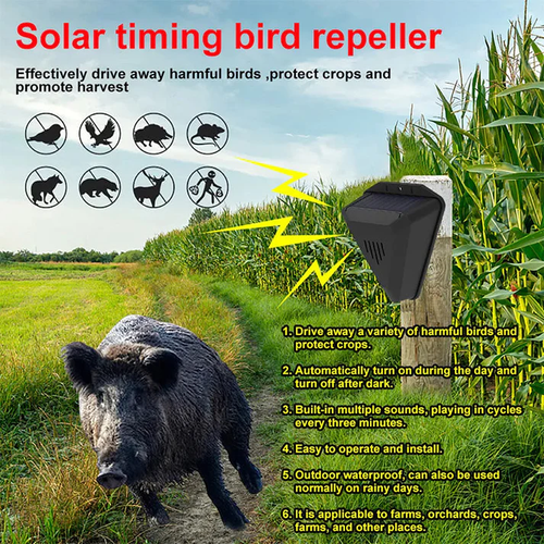 ⏳Begrenzte Zeit 50% Rabatt💥Wasserdichter Solar-Vogelabwehr für den Außenbereich