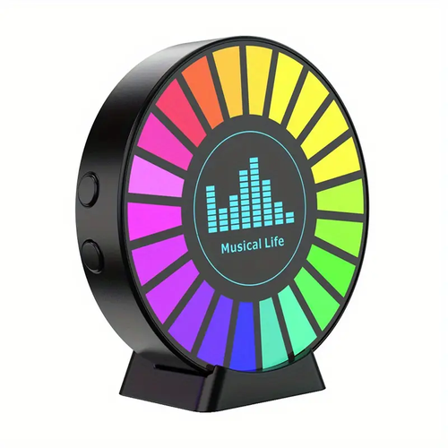 New Style RGB Music Sync Light with Dynamic Sound-Activated Lighting EffectsUSB-PoweredNo Batteries NeededParty Light Multi-Color