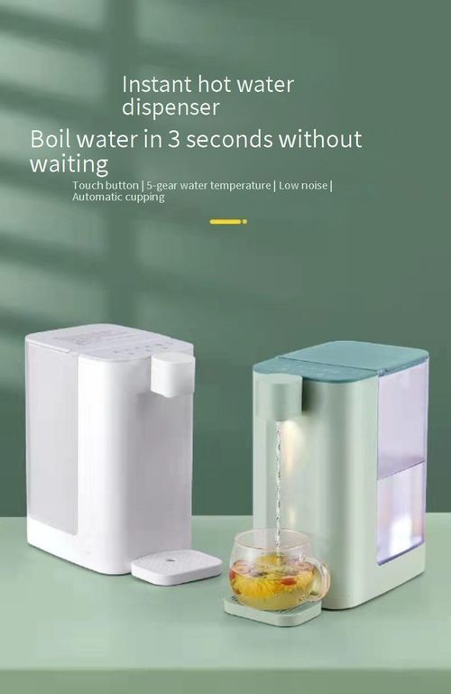The two-in-one tea-making and drinking machine can automatically produce tea water.