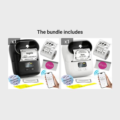Phomemo M220 Commercial Label Printer - Mini Handheld Thermal Printer for Clothing Price Labeling Machine