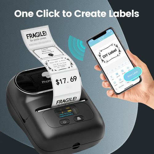 Phomemo M220 Commercial Label Printer - Mini Handheld Thermal Printer for Clothing Price Labeling Machine