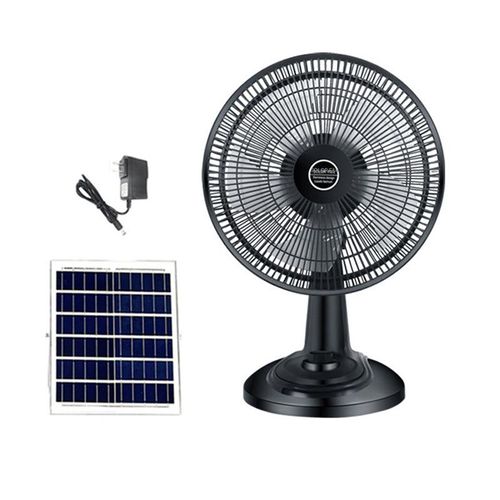 🌜12-inch high-powered, solar-powered charging fan🌛