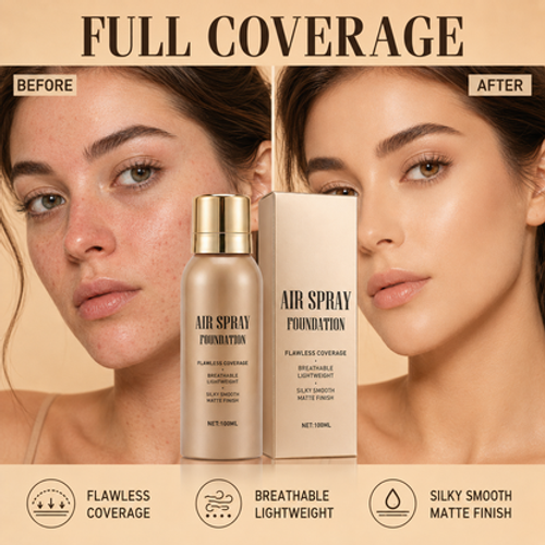 zxb⚡ Waterproof Flawless Air Spray Foundation — Sweat-Proof, Buildable Coverage, Silky Matte Finish In Seconds