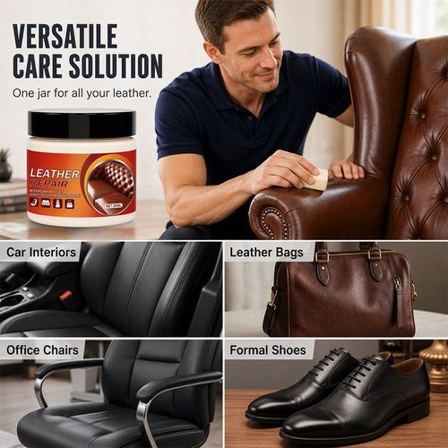 zxb⚡ Leather Scratch Repair Cream – Restores Scuffed Sofas, Car Seats & Shoes