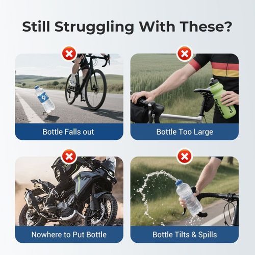zxb⚡ Adaptive Bike Bottle Holder – Grips Any Bottle Size, Rotates 360°⚡1020