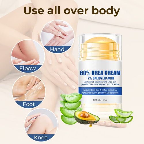 ✨ZXB-CePin🔥 60% Urea Foot Cream – Soften Cracked Heels and Rough Soles, Roll-On No Mess⚡1021