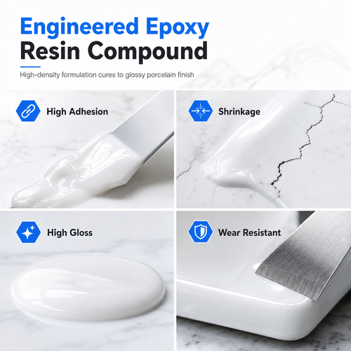 ✨ZXB-CePin🔥 Ceramic Repair Paste – Two-Part Epoxy Fills Cracks and Chips in Sinks, Tiles & Toilets⚡1022