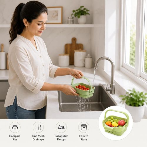 ✨ZZX-CePin🔥Foldable Kitchen Sink Strainer Basket for Easy Food Waste Disposal