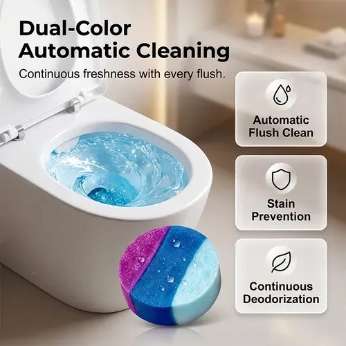zzx 3-in-1 Toilet Cleaner Balls for Daily Cleaning and Freshness