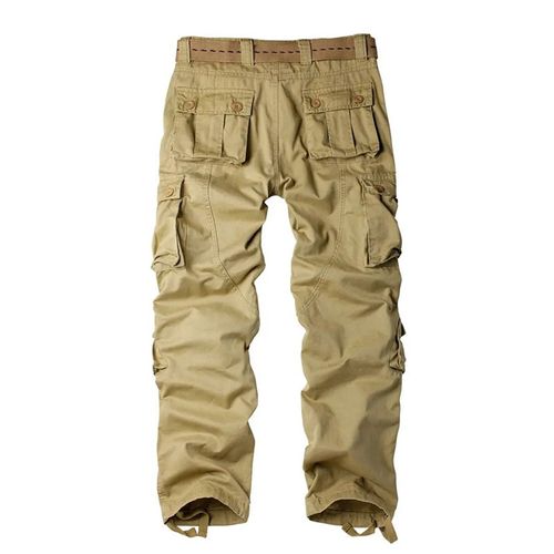 zzx Men's Military Style Cargo Pants with Multiple Utility Pockets