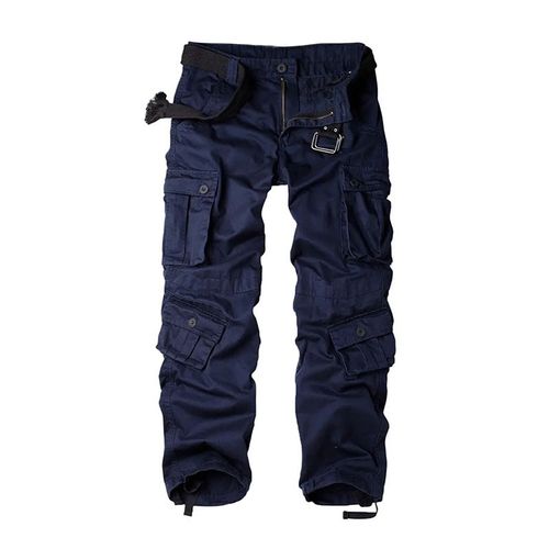 zzx Men's Military Style Cargo Pants with Multiple Utility Pockets