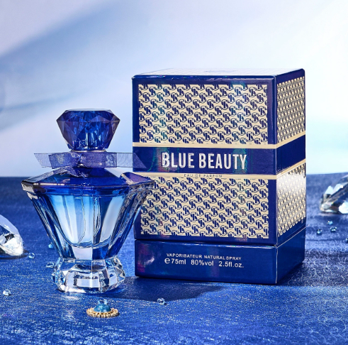 雪爾妮蘭藍色美人女士香水花香調清新淡香禮盒裝75ml