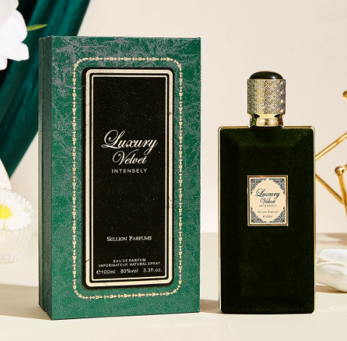 雪爾妮蘭綠韻絲絨香水芳香木質調中性香水絲絨瓶持久留香100ml