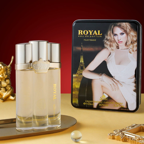 雪爾妮蘭皇家女士香水ROYAL木質花香調持久留香鐵盒包裝100ml