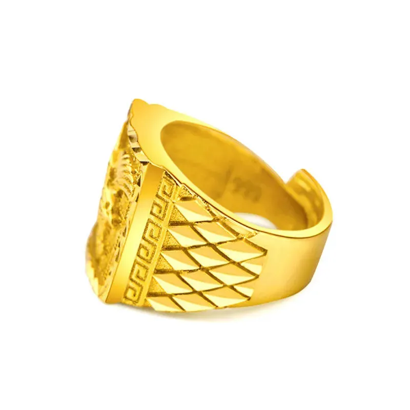 Hot sale high quality hip hop punk style mens rings fashion jewelry eagle shape ring