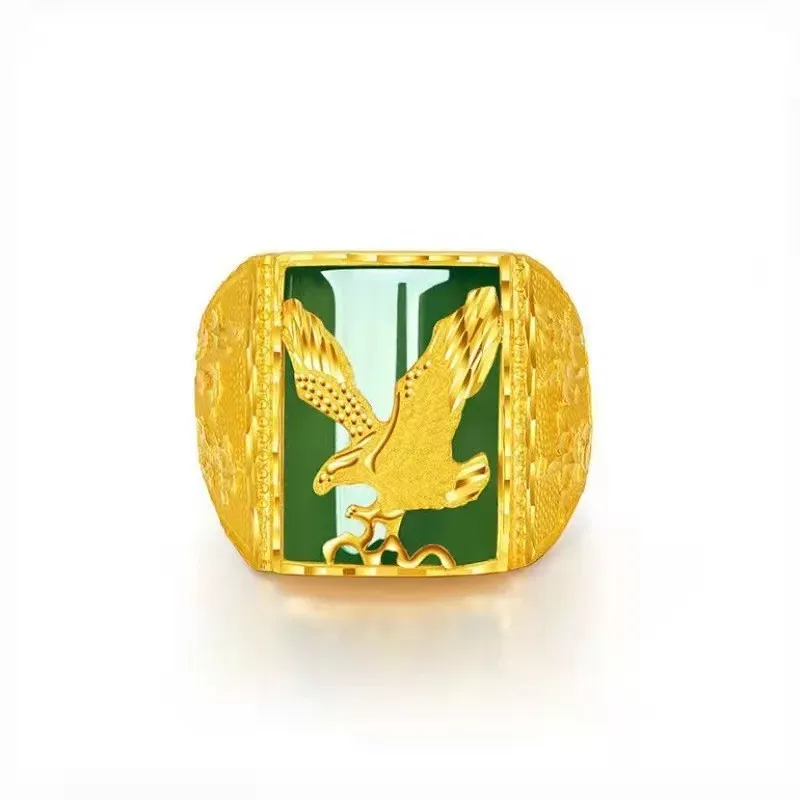 Hot sale high quality hip hop punk style mens rings fashion jewelry eagle shape ring