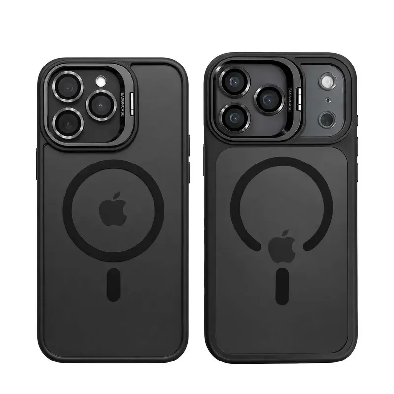 Shockproof Magsafe Phone Case Camera Lens Protectors & Stand for iPhone 17 Pro Max, Shockproof Phone Cover iphone 15-17