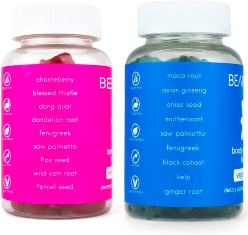 Top & Peach Support Combo Pack Multivitamin Gummies for Women | Includes Herbal Extracts & Essential Vitamins | Berry Flavor | 2-Pack (120 Gummies)