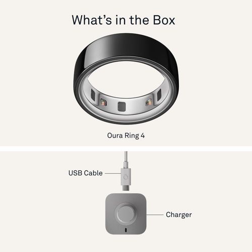 Smart Health Ring, Featuring Stress and Sleep Monitoring Functions, Compatible with iOS and Android, Waterproof Fitness Tracker for Women & Men