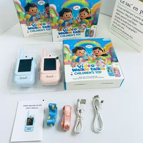 2 Pack Video Walkie Talkies Rechargeable Video Walkie Talkies for Kids