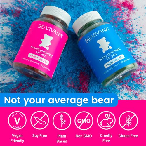 Top & Peach Support Combo Pack Multivitamin Gummies for Women | Includes Herbal Extracts & Essential Vitamins | Berry Flavor | 2-Pack (120 Gummies)
