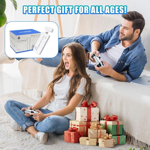 Retro Gaming Stick,Support 23 Emulators,Retro Gaming Console 64GB TF Card,Dual 2.4GHz Wireless Controllers,Game Stick 4K HDMI Plug and Play Video Games for TV