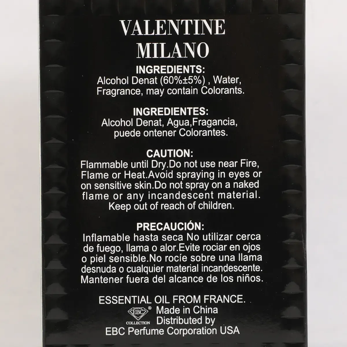 ebc Milano for Man Eau De Parfum Vaporisateur Spray 100ml 3.4fl.oz. Men's Fragrance Ideal for Daily Use