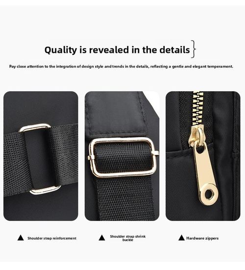 Solid color quilted Fanny bag with casual zipper chest strap waist bag, lightweight waterproof single shoulder crossbody bag, large capacity cycling chest bag, single shoulder crossbody bag, large capacity cycling chest bag, adjustable daily use sling bag