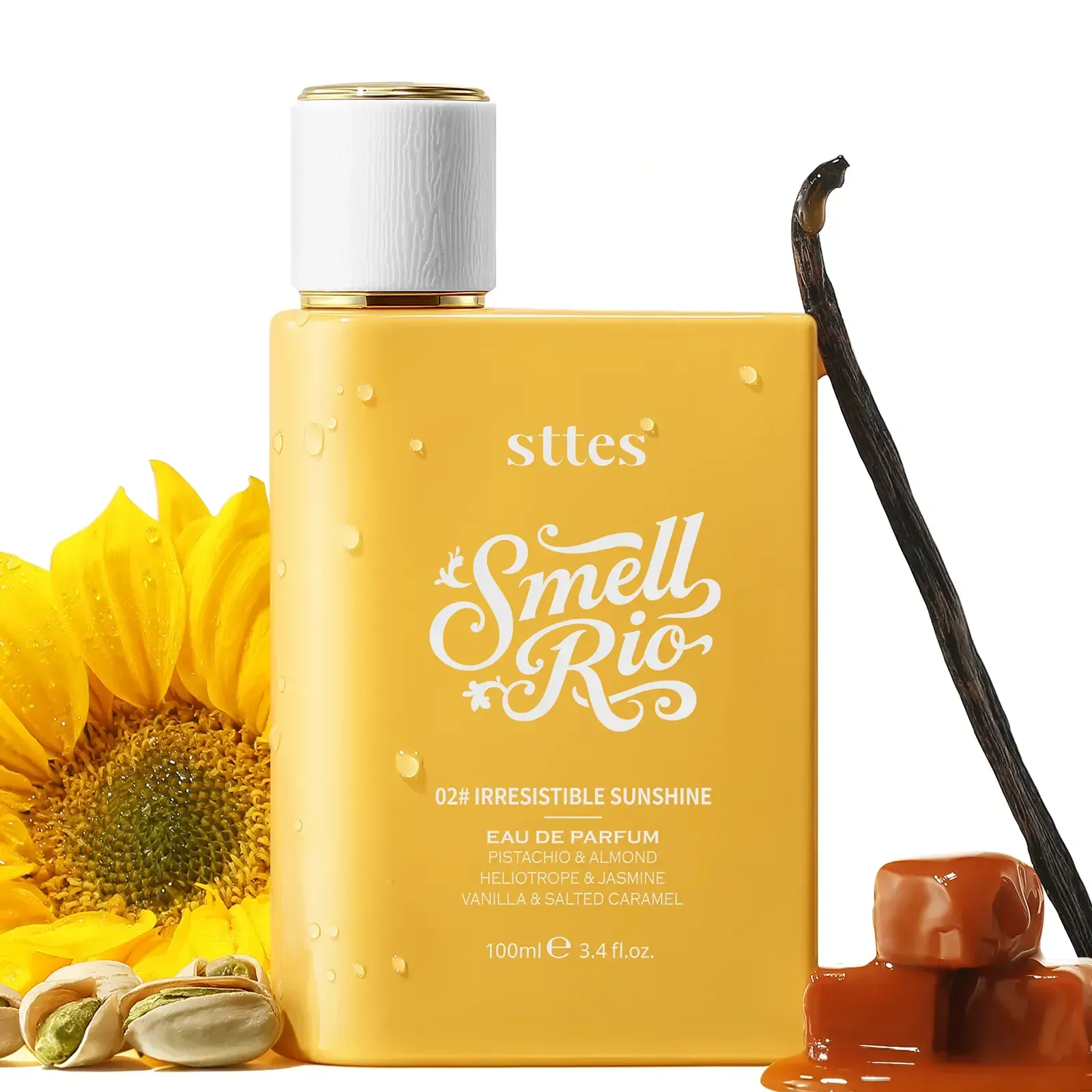 Sttes Perfume 02 Irresistible - Perfume for Women - Pistachio, Vanilla & Salted Caramel Eau de Parfum 100ml