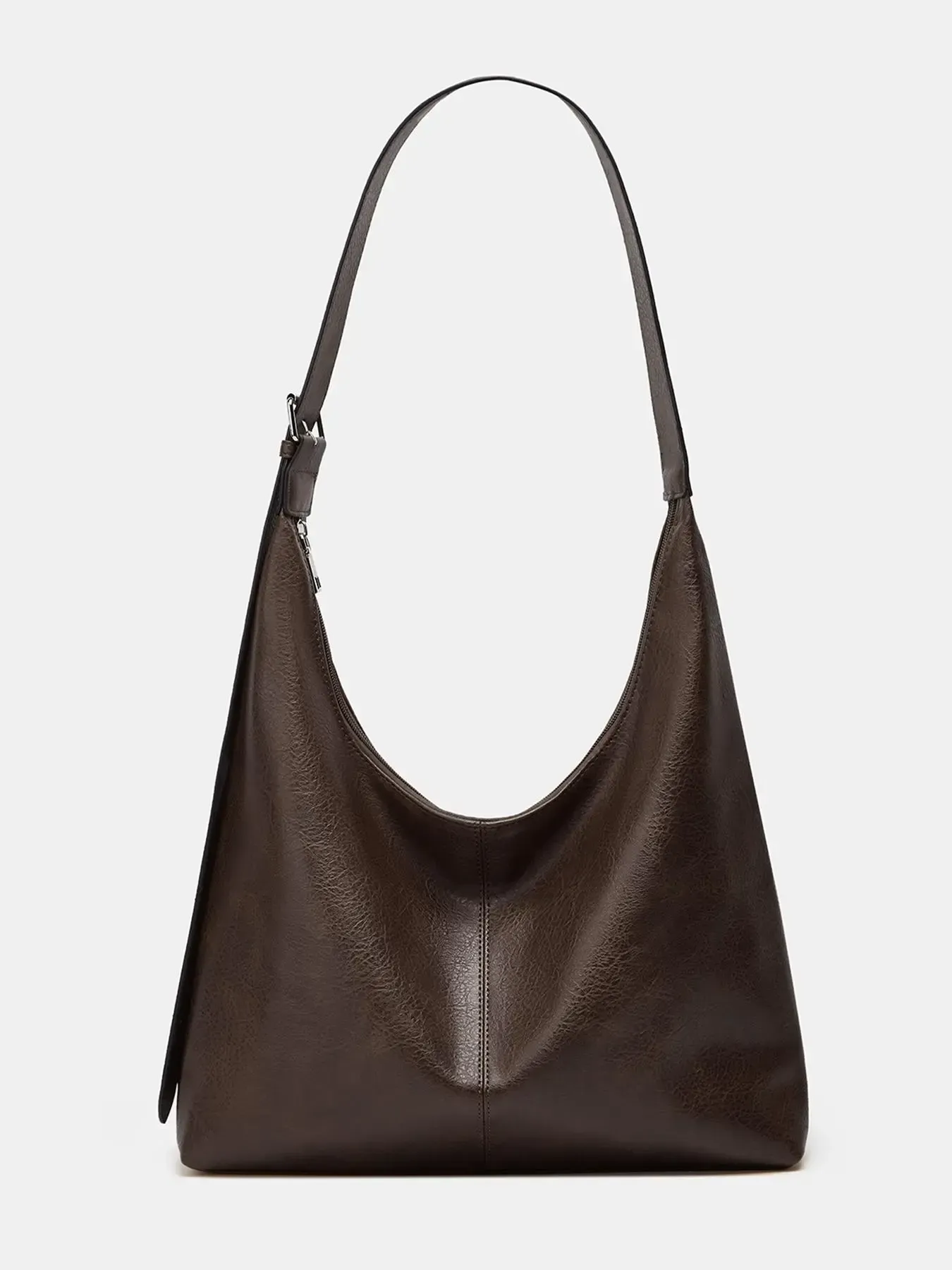 Women's Solid Color PU Leather Shoulder Bag