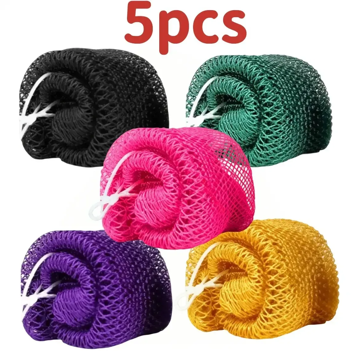 Authentic African Exfoliating Net Sponge   5 Pcs