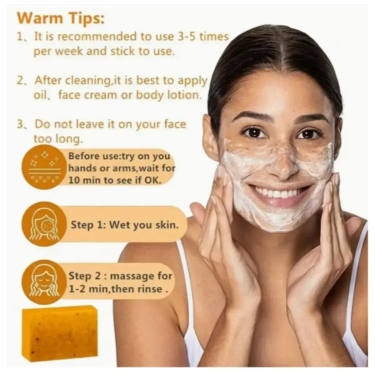 Lemon Turmeric & Kojic Acid Soap Bar