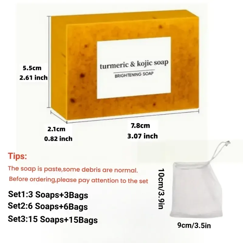 Lemon Turmeric & Kojic Acid Soap Bar