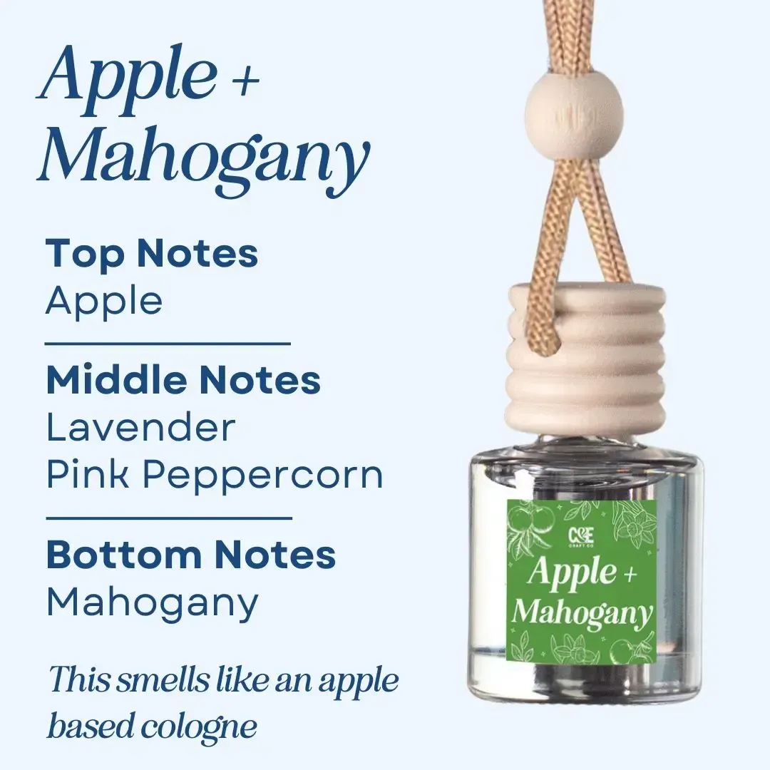 8 pack Car Air Fresheners Hanging Scent Oil ,8ML Nature Frangrance Friut Juciy Perfume Last Long Time
