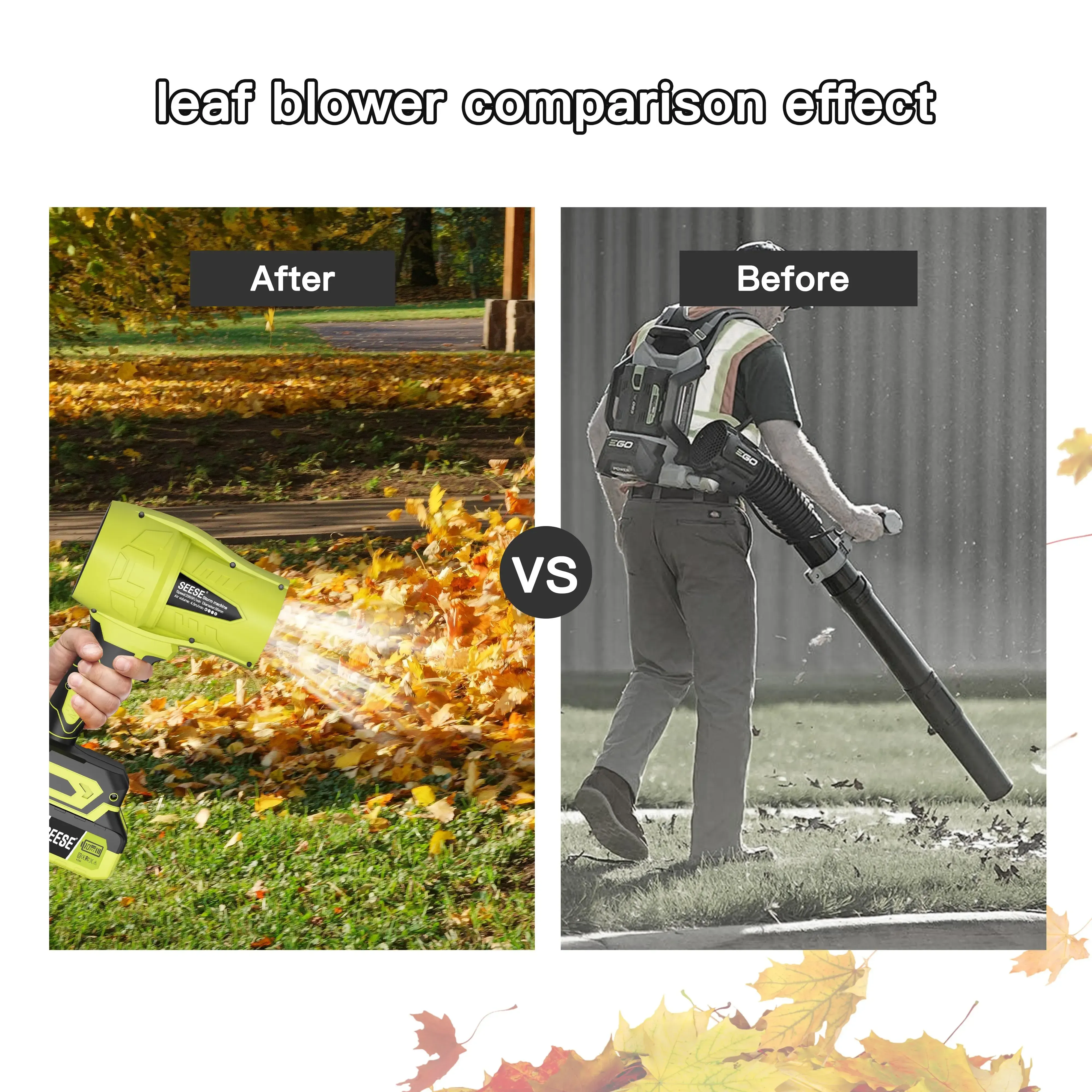Cordless Leaf Blower Violent TurboFan,Brushless Pure Copper Motor Jet Fan With Battery
